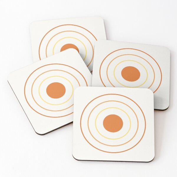 Item preview, Warm gradient concentric circles designed and sold by SunkeyDesigns.
