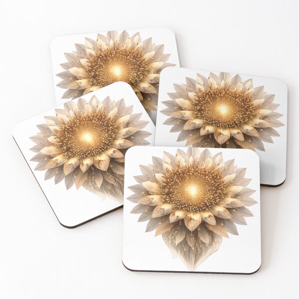 Item preview, Geometric Golden Sunflower designed and sold by creativezoneco.