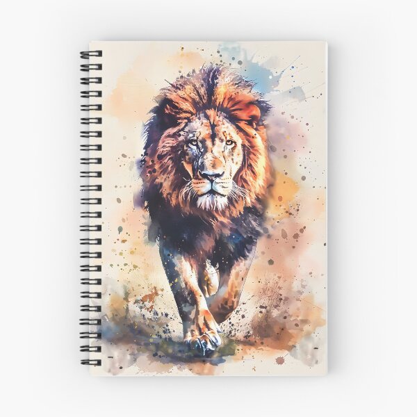 Item preview, Watercolor Lion Portrait - Majestic King of the Jungle Art designed and sold by By Nayla.