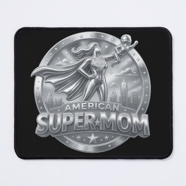 Item preview, All-American Super Mom | Vintage Working Mom Coin Style | Mother's Day Gift designed and sold by Genius Geek.