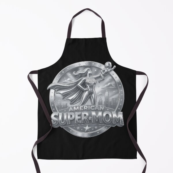 Item preview, All-American Super Mom | Vintage Working Mom Coin Style | Mother's Day Gift designed and sold by Genius Geek.