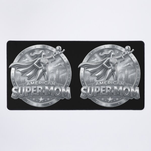 Item preview, All-American Super Mom | Vintage Working Mom Coin Style | Mother's Day Gift designed and sold by Genius Geek.