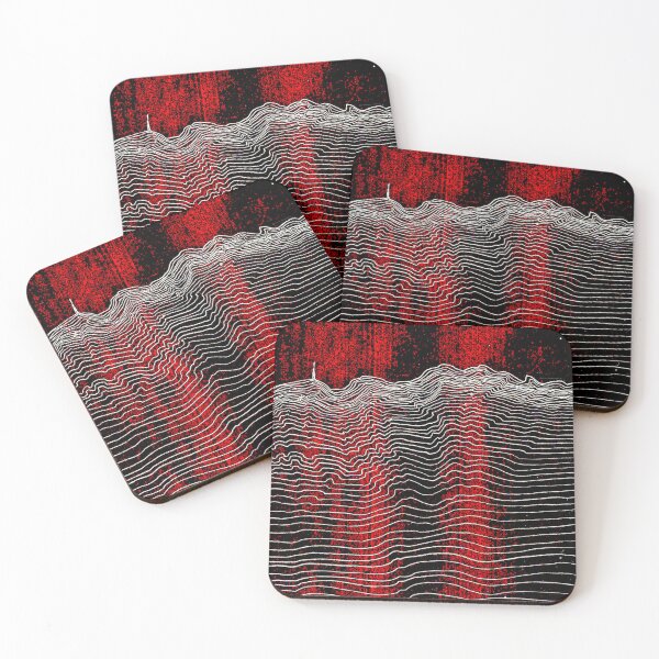 Item preview, Red Lighthouse - Darkwave Post Punk Topographic Wave Art designed and sold by MAMA.art.Rio <Marsailhe_Milward>.