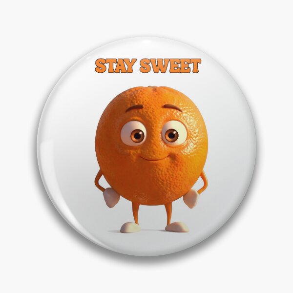 Item preview, Stay Sweet Cute Orange Character - Kawaii Fruit Mascot designed and sold by laughingshirts.