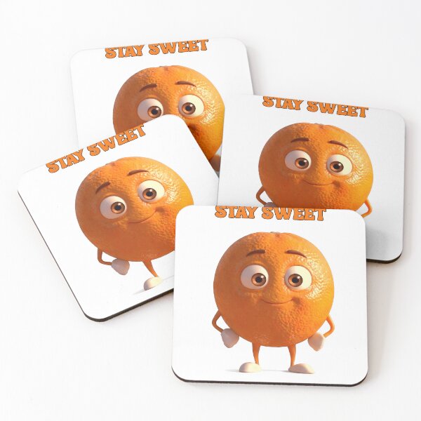 Item preview, Stay Sweet Cute Orange Character - Kawaii Fruit Mascot designed and sold by laughingshirts.