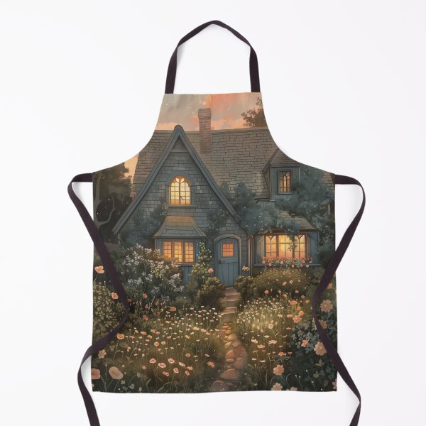 Item preview, A2  A cottage at dusk designed and sold by CrumbBumStudio.