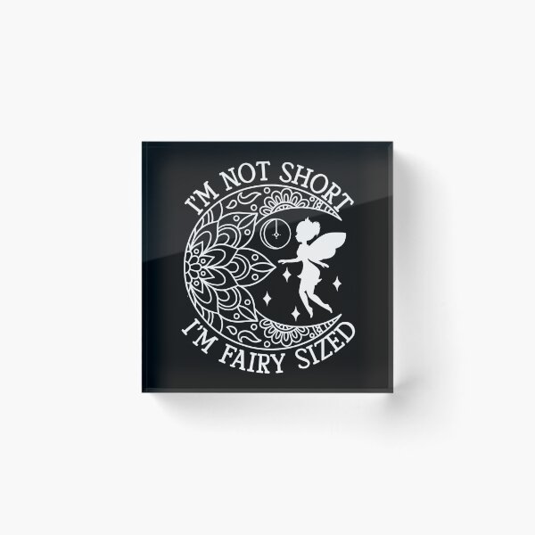 Item preview, I'm Not Short I'm Fairy Sized - Funny Magical Fairy Mandala designed and sold by the-Z3nith.