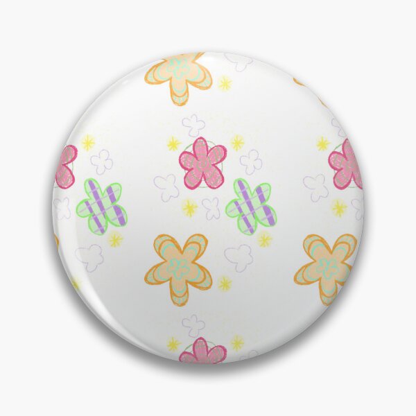 Item preview, Crayon Flowers Pattern designed and sold by DahliasFlower.