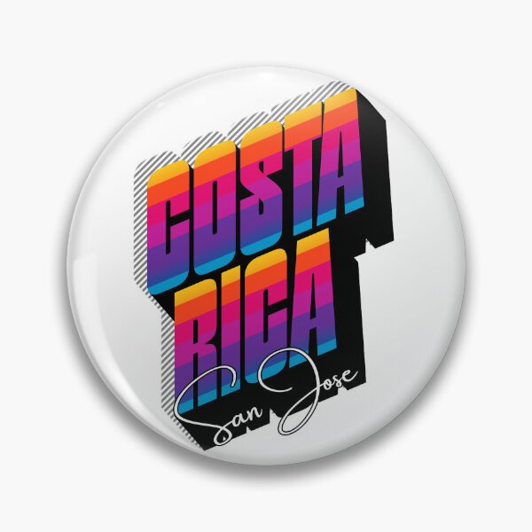Item preview, Costa Rica San Jose - Retro 80s Bold 3D Typography Design designed and sold by DonnaRaine.