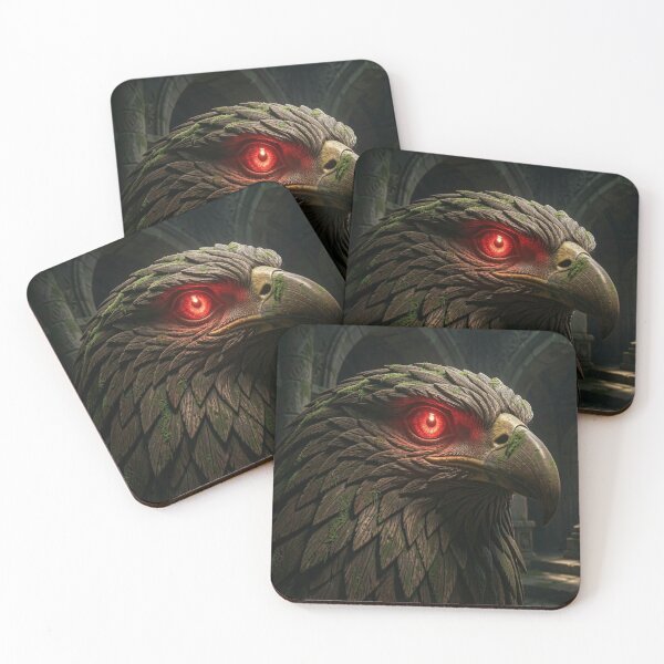 Item preview,  Mythical Sacred Eagle Totem with Enchanted Crimson Crystal Eye Asset designed and sold by TaBogroupsRed.