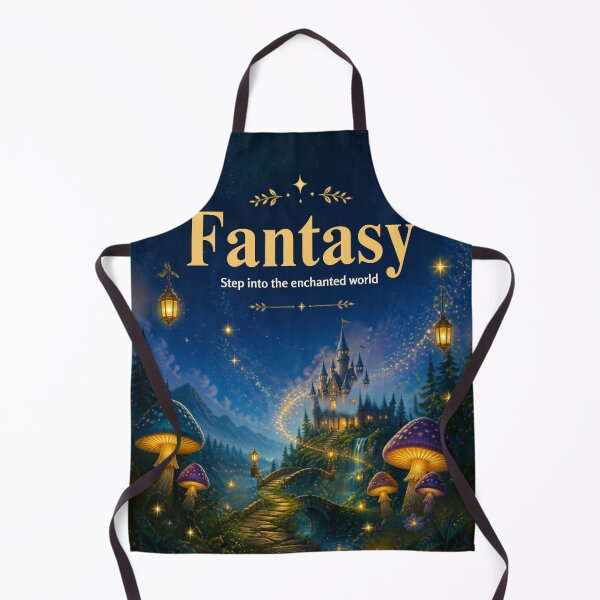 Item preview, Fantasy – Step Into the Enchanted World | Magical Castle Forest & Glowing Mushroom Art designed and sold by DervoTeck2767.