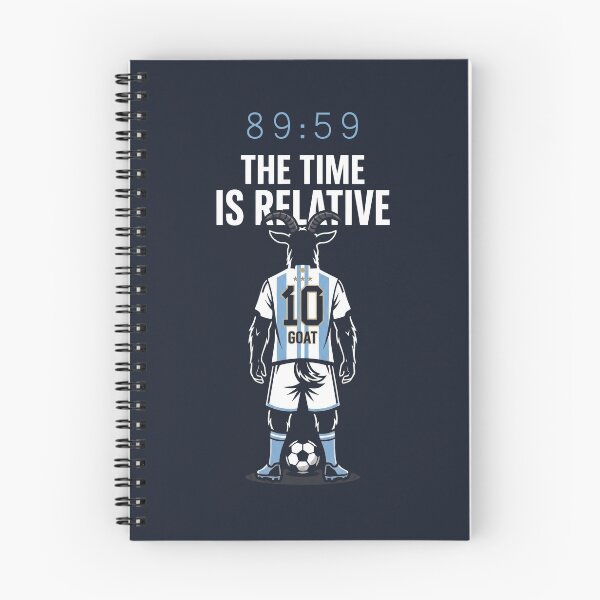 Item preview, The Time Is Relative Football GOAT Argentina Number 10 designed and sold by KiwiRider.