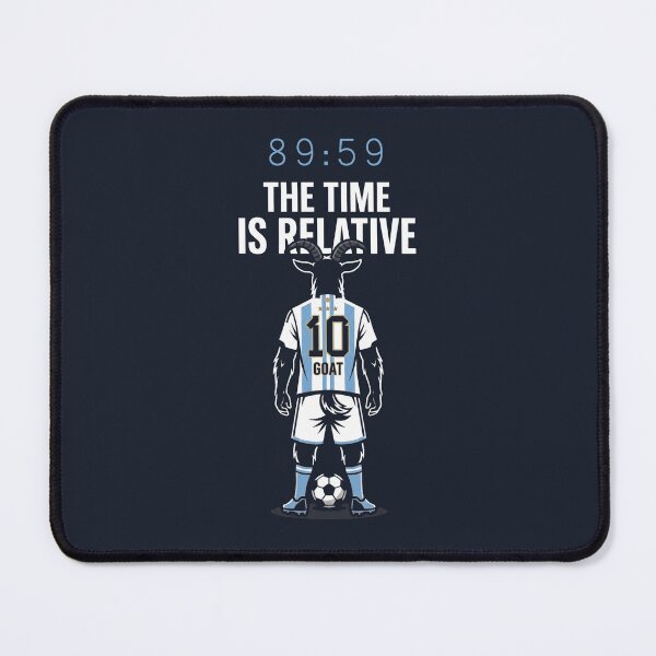 Item preview, The Time Is Relative Football GOAT Argentina Number 10 designed and sold by KiwiRider.