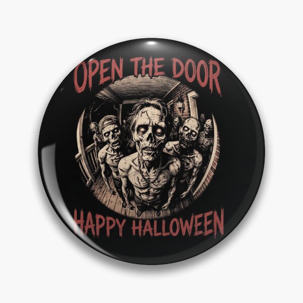 Item preview, Open The Door Happy Halloween Zombie Undead designed and sold by d247.