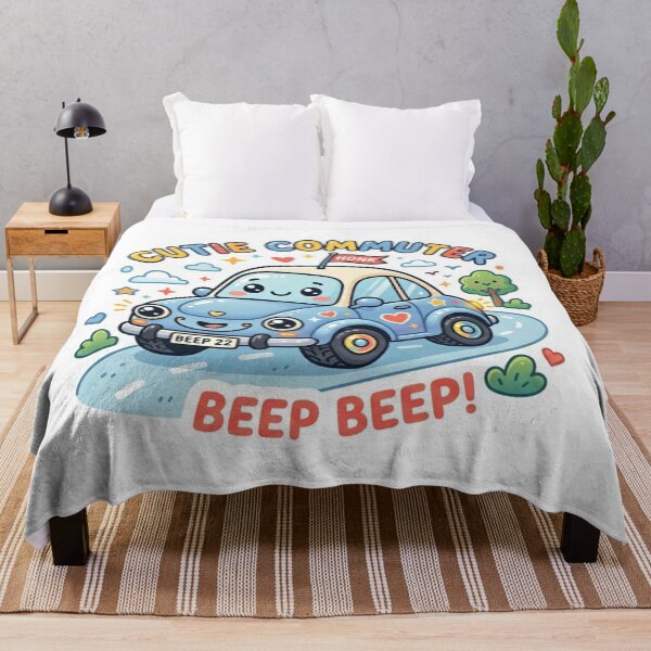 Item preview, Cute Commuter Cartoon Car Beep Beep designed and sold by ExploreAura Studio.