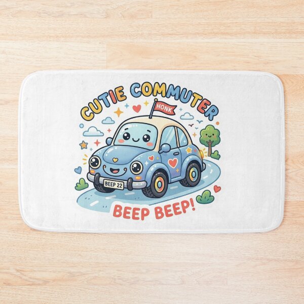 Item preview, Cute Commuter Cartoon Car Beep Beep designed and sold by ExploreAura Studio.