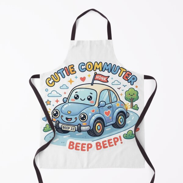 Item preview, Cute Commuter Cartoon Car Beep Beep designed and sold by ExploreAura Studio.