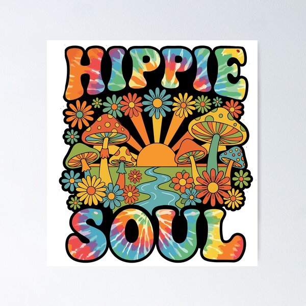 Item preview, Retro Hippie Soul Vintage 70s Psychedelic Mushrooms designed and sold by Far Out Goods.