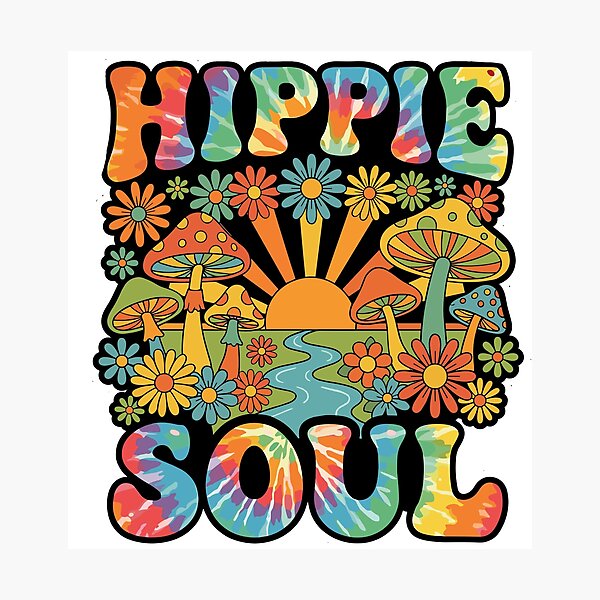 Item preview, Retro Hippie Soul Vintage 70s Psychedelic Mushrooms designed and sold by Far Out Goods.
