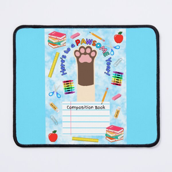 Item preview, Siamese Cat Pawsome School Year Composition Book designed and sold by MYCatStuff.