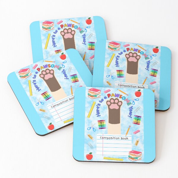 Item preview, Siamese Cat Pawsome School Year Composition Book designed and sold by MYCatStuff.
