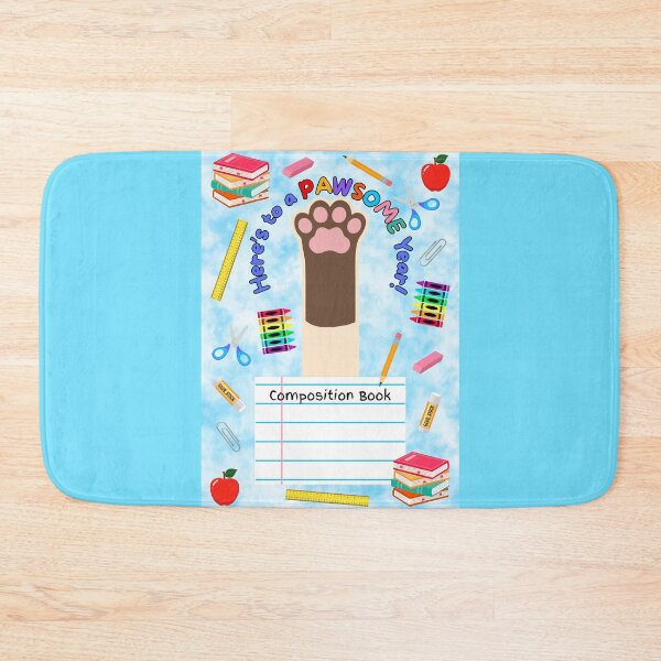 Item preview, Siamese Cat Pawsome School Year Composition Book designed and sold by MYCatStuff.