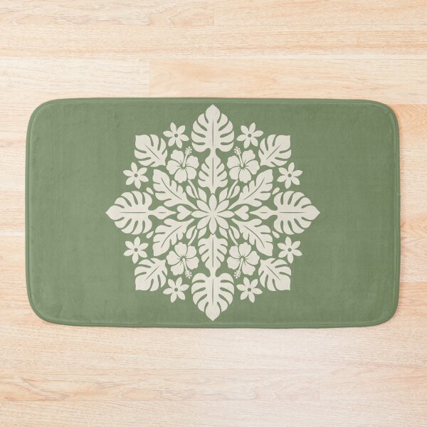 Item preview, Tifaifai Sage Green – Polynesian Medallion designed and sold by CreaTahiti.