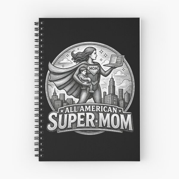 Item preview, All-American Super Mom | Vintage Working Mom Coin Style | Mother's Day Gift designed and sold by Genius Geek.