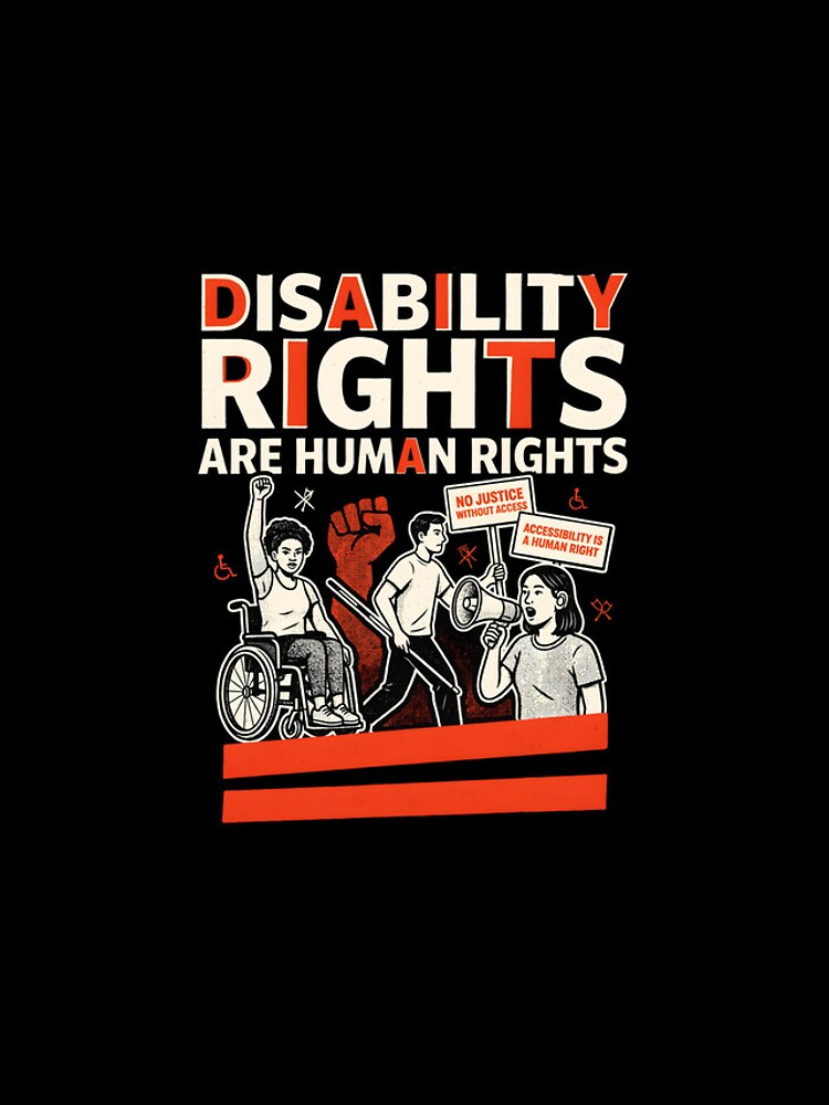 Thumbnail 4 of 4, iPhone Case, Disability Rights Are Human Rights Inclusive Equality Awareness designed and sold by Redgiant87x.