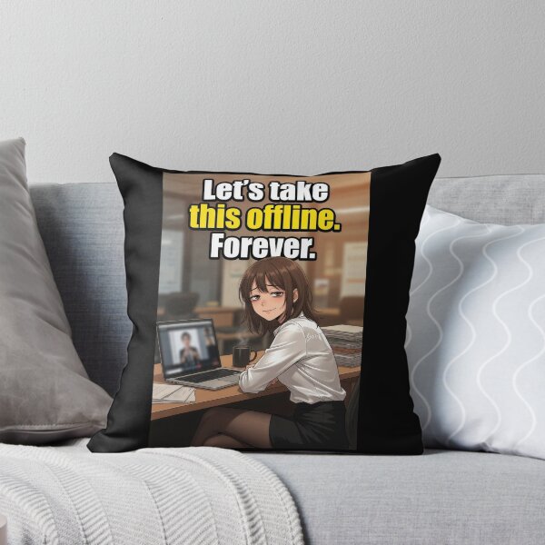 Item preview, Let's Take This Offline Forever | Funny Office Meeting Corporate Anime Meme designed and sold by Amber Sky Creations.