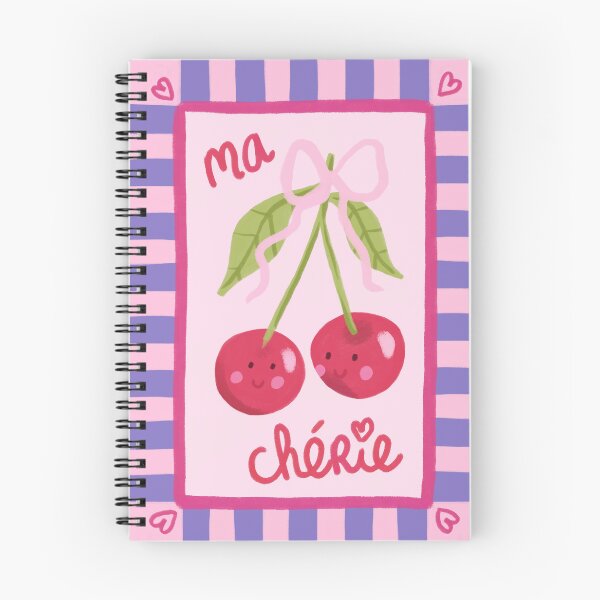 Item preview, Illustration Ma Cherie Cherries Cute Preppy designed and sold by Aniet Illustration.