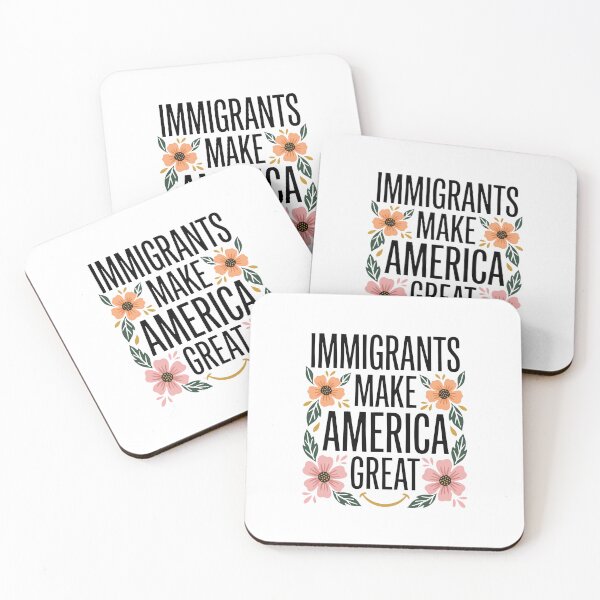 Item preview, Immigrants Make America Great Positive Human Rights Activist Gift designed and sold by IsDesignHub.