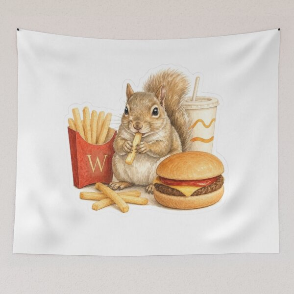 Item preview, Hungry Squirrel Snack Time designed and sold by Snurly.