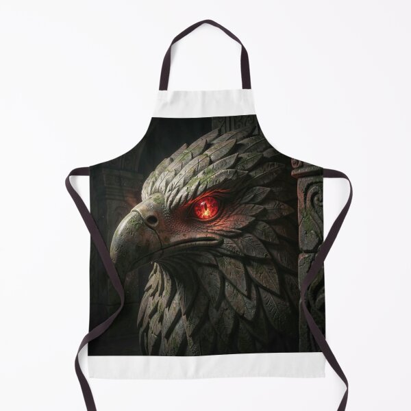 Item preview, Forgotten Ruins Ancient Stone Eagle with Magical Glowing Eye Background designed and sold by TaBogroupsRed.