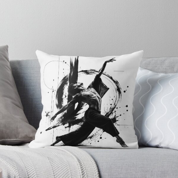 Item preview, Dynamic Contemporary Dancer Black and White Ink Sketch designed and sold by M'artes .