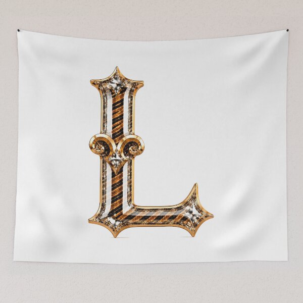 Item preview, Crystal Ramstripe Zodiac Letter L designed and sold by BlissBlvdShop.