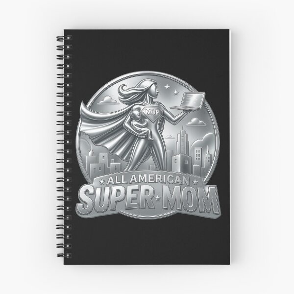 Item preview, All-American Super Mom | Vintage Working Mom Coin Style | Mother's Day Gift designed and sold by Genius Geek.