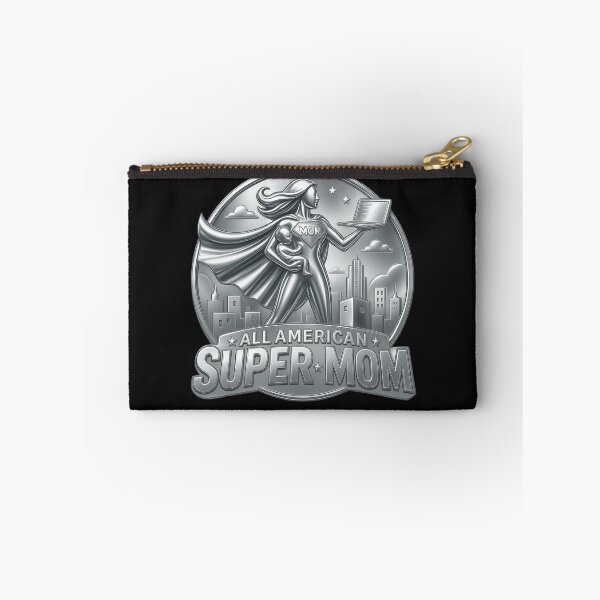 Item preview, All-American Super Mom | Vintage Working Mom Coin Style | Mother's Day Gift designed and sold by Genius Geek.