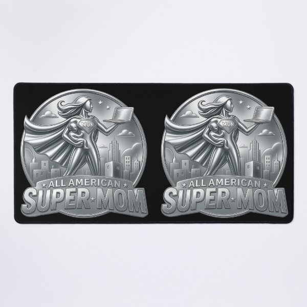 Item preview, All-American Super Mom | Vintage Working Mom Coin Style | Mother's Day Gift designed and sold by Genius Geek.
