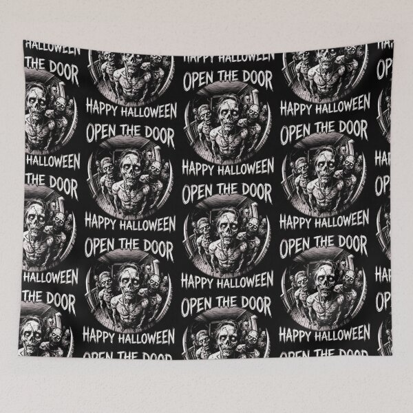 Item preview, Open The Door Happy Halloween Zombie Undead designed and sold by d247.