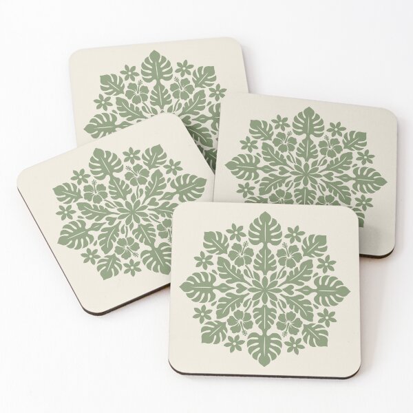 Item preview, Tifaifai Sage Green - Polynesian Medallion designed and sold by Tahitifaifai.