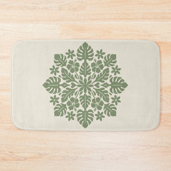 Item preview, Tifaifai Sage Green - Polynesian Medallion designed and sold by CreaTahiti.