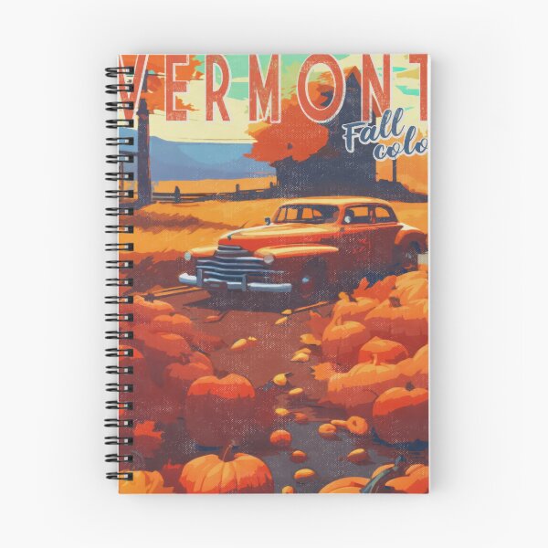 Item preview, Vermont, Vintage Autumn Drive Art designed and sold by MarkedArtPrints.
