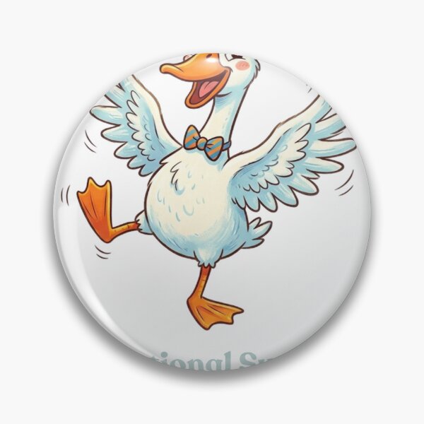Item preview, Emotional Support Silly Goose Cute Cartoon designed and sold by 4dcowzstudio.