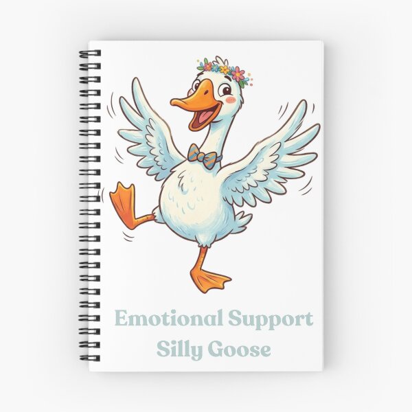 Item preview, Emotional Support Silly Goose Cute Cartoon designed and sold by 4dcowzstudio.