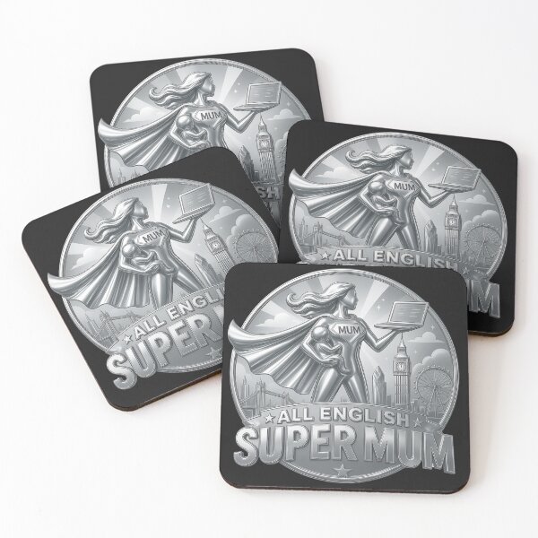 Item preview, All-English USA Super Mom | Vintage Working Mom Coin Style | Mother's Day Gift designed and sold by Genius Geek.