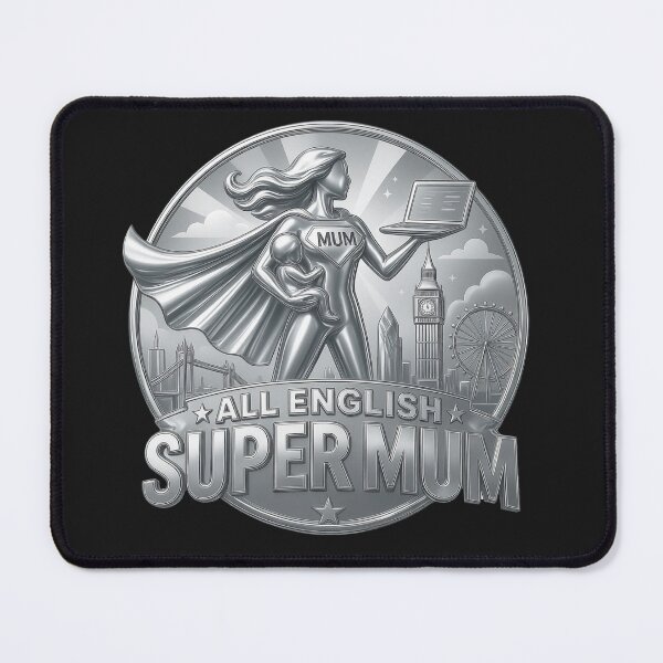 Item preview, All-English USA Super Mom | Vintage Working Mom Coin Style | Mother's Day Gift designed and sold by Genius Geek.