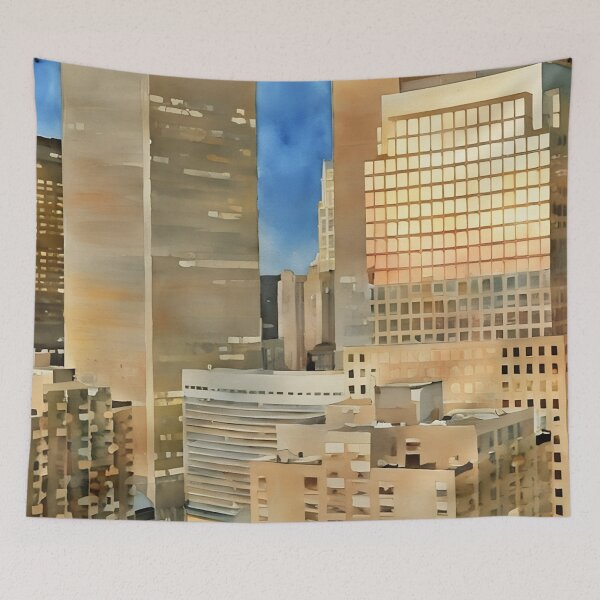 Item preview, Sundown Downtown designed and sold by RCWatercolours.