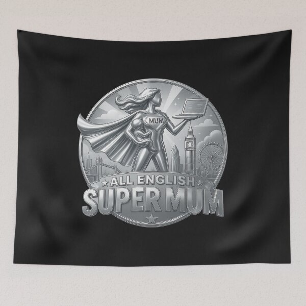 Item preview, All-English USA Super Mom | Vintage Working Mom Coin Style | Mother's Day Gift designed and sold by Genius Geek.