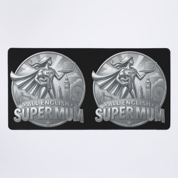 Item preview, All-English USA Super Mom | Vintage Working Mom Coin Style | Mother's Day Gift designed and sold by Genius Geek.